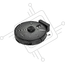 Робот-пылесос Pioneer VC720R черный, 5200 мАч Li-Ion, уборка влажная/сухая, пылесборник контейнер 0.3 л