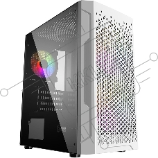 Корпус PowerCase Mistral Micro Z3W Mesh LED, Micro-Tower, белый