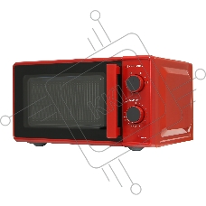 Микроволновая печь Willmark WMO-203GMR, 20л,700Вт, механич.ПУ, ручка д/л откр.дв,6 ур.мощн., красная