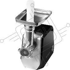 Мясорубка электрическая Hyundai HY-MG4422 черный/серебристый, 1200 Вт, 2.4 кг/мин, реверс, защита от перегрузки, металлический лоток, насадки - 9