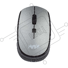 Мышь беспроводная HIPER HOMW-081 серый, 1600 dpi, радиоканал, USB, кнопки - 4