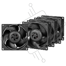 Комплект вентиляторов для корпуса Arctic S8038-7K (4 Pack) черный, 80 мм, 7000 об/мин, 4 pin