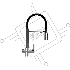Кухонный смеситель Maunfeld MFQT-26CHR хром
