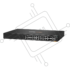 Коммутатор HPE Aruba Networking CX 6200F 24G 4SFP+, 24×1 Гбит/с + 4×10 Гбит/с SFP+, управляемый