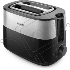 Тостер Philips HD2517/90 830Вт черный/серебристый