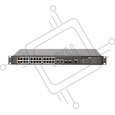 Коммутатор Dahua DH-PFS4226-24ET-360, 24×1 Гбит/с + 2×1 Гбит/с Combo, управляемый