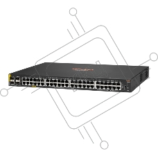Коммутатор HPE Aruba 6000 48G Class4 PoE 4SFP 370W, 48×1 Гбит/с PoE+ + 4×1 Гбит/с SFP, управляемый