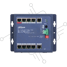 Коммутатор Dahua DH-CHS4110-8ET-90-F, 8×100 Мбит/с + 1×1 Гбит/с, управляемый