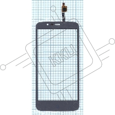 Сенсорное стекло (тачскрин) для ZTE Blade A310, серое