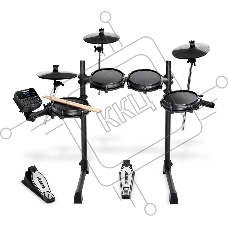 Электронная ударная установка Alesis TURBO MESH KIT TURBOMESHKITXEUK 8-ми дюймовый пэд малого барабана, 3 х 8-ми дюймовых пэда томов, 3 х 10-дюймовых тарелки: ride, hi-hat, crash, Педали-триггеры бас-барабана и хай-хета