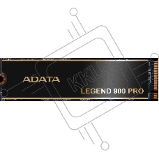 Накопитель SSD ADATA LEGEND 1Tb 900 PRO, M.2(22x80mm), NVMe 1.4, PCIe 4.0 x4, 3D NAND, R/W 7400/6000MB/s, IOPs н.д./н.д., TBW 600, DWPD 0.3 (5 лет)