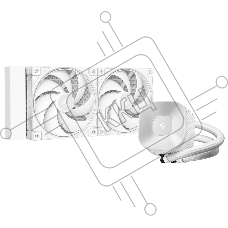 Система водяного охлаждения Deepcool LE240 V2 Pure Soc-AM5/AM4/1200/1700/1851 белый 4-pin 28.2-31.6dB Al 220W 1266gr Ret (R-LE240PURE-WHLNMD-G-1)