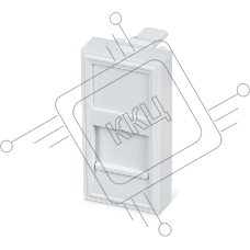 Вставка Cabeus FP-22,5-1M 1х keystone, 22,5х45 мм (ВхШ), плоская, шторки, белый
