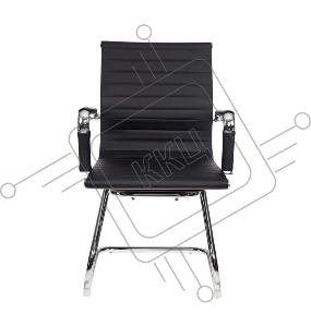 Кресло Бюрократ CH-883-LOW-V/BLACK низкая спинка черный искусственная кожа (в коробке 2 шт, цена за 1 шт)