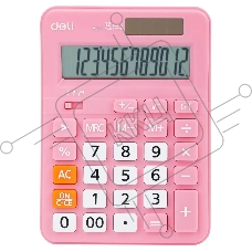 Калькулятор настольный Deli EM210FPINK розовый 12-разр.