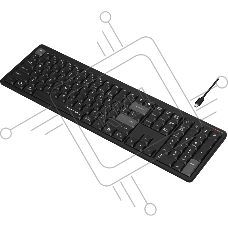 Клавиатура A4Tech Fstyler FBX55C черный USB беспроводная BT/Radio slim Multimedia (FBX55C)