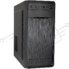 Корпус Miditower ExeGate XP-332-UNS350 (ATX, БП UNS350 с вент. 12см, 2*USB, аудио, черный)