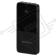 Внешний аккумулятор Maxvi PB10-09 10000мАч, 2A USB + кабели: Type-C/Lightning/MicroUSB
