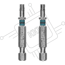 Бита Gross Torx 25х50 мм, сталь S2, шестигр., 2 шт.