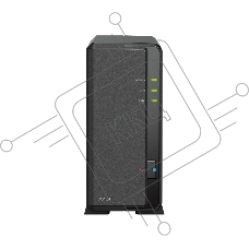 СХД SYNOLOGY настольное исполнение 1BAY NO HDD DS124