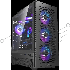 Компьютерный корпус PcCooler ME200 MESH BK черный без БП ATX 2xUSB3.0 audio bott PSU