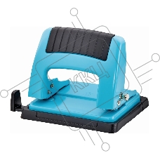 Дырокол Kw-Trio 09165BLUE, до 20 листов, металл синий, отверстий: 2, с линейкой