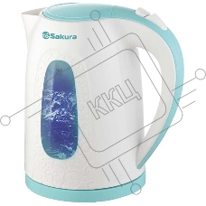 Чайник электрический Sakura SA-2345WBL (2.0) бел/мор волна д