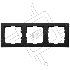 Рамка 3-м G-Classic Jasmart G1003PB черный матовый soft touch