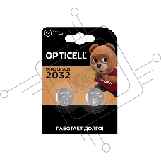 Батарея Opticell Professional 2032 CR2032 (2шт) блистер