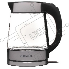 Чайник электрический Starwind SKG3311, 2200Вт, черный и серебристый