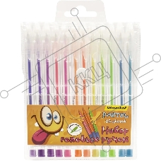 Набор ручек гелевых Silwerhof Монстрики Pastel, d=1мм, блистер (12шт) 12 цветов