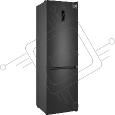 Холодильник Weissgauff WRK 2000 Total NoFrost Inverter темно серый двухкамерный 240/95л морозилка снизу