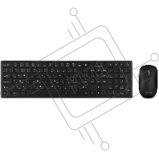 Комплект беспроводной Sven ножничная клавиатура + мышь KB-C2550W черный (109 кл.,12Fn, 1000DPI, 2+1 кл.)