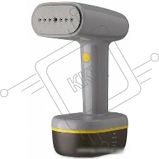 Ручной отпариватель BQ SG1007H Gray-Yellow, Мощность 1800 Ватт , 2 в 1: Отпаривание и глажка, Быстрый нагрев, Вертикальное и горизонтальное отпаривание, Сухая глажка, Щетка-насадка в комплекте, Резервуар для воды 260 мл, Постоянный пар до 35 г/мин, Тефлон