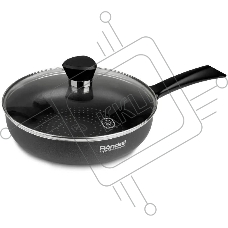 Сковорода Rondell Arabesco RDA-578, 26 см, с крышкой, серый