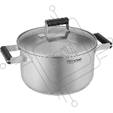 Кастрюля Rondell Bayoneta RDS-1807 3.1л. d=20см (с крышкой) стальной