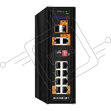 Неуправляемый промышленный коммутатор Trassir TR-NS15122S-300-8POE с 8 PoE портами