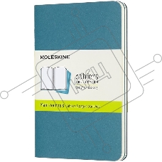 Блокнот Moleskine CAHIER JOURNAL CH013B44 Pocket 90x140мм, обложка картон, 64 страниц, нелинованный, голубой (3шт)