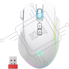 Мышь беспроводная/проводная Defender Immortal GM-421 белый, 10000 dpi, радиоканал, Bluetooth, USB, кнопки - 9
