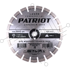 Диск PATRIOT LASER COMMERCIAL алмазный сегментный 350х25,4/20 по Асфальту