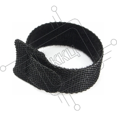 Хомуты-липучки на основе ленты Cablexpert Velcro VT-110x11BK 110 x 11 мм, черные (12 шт.)