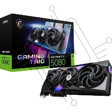 Видеокарта MSI RTX 5080 GAMING TRIO OC, 16Gb GDDR7, 256 bit, 3xDP, HDMI, GPU 2700 MHz