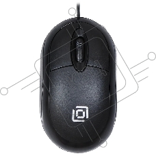 Мышь проводная Oklick 105S черный, 800 dpi, USB, кнопки - 3