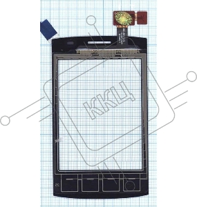 Сенсорное стекло (тачскрин) для LG Optimus L4 II (E440), черное