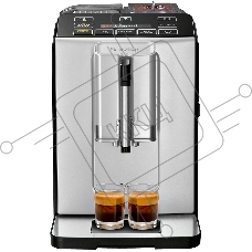 Кофемашина автоматическая Bosch TIS30351DE серебристый, исп. кофе - зерновой, 1.4 л, 1300 Вт, 15 Бар