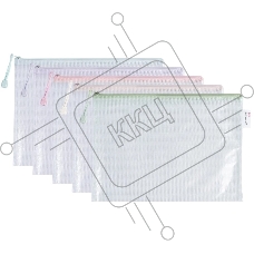 Папка на молнии ZIP Deli Colorful EF280 A4 ПВХ 0.23мм ассорти цвет молнии ассорти
