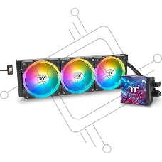 Система жидкостного охлаждения Thermaltake MAGFloe 420 Ultra ARGB Soc-AM5/AM4/1200/1700/1851 черный 4-pin 34.5dB Al+Cu LCD Ret (CL-W451-PL14SW-A)