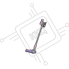 Беспроводные пылесосы Dyson V8 Laser Detect Black Edition 419634-01