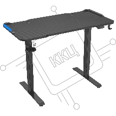 Стол Cactus CS-ED-GBK столешница МДФ карбон, каркас черный Стол Cactus CS-ED-GBK столешница МДФ карбон, каркас черный