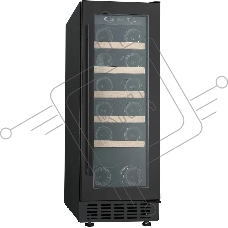 Винный шкаф Hyundai HBWC 0831 SU 1-нокамерн. черный